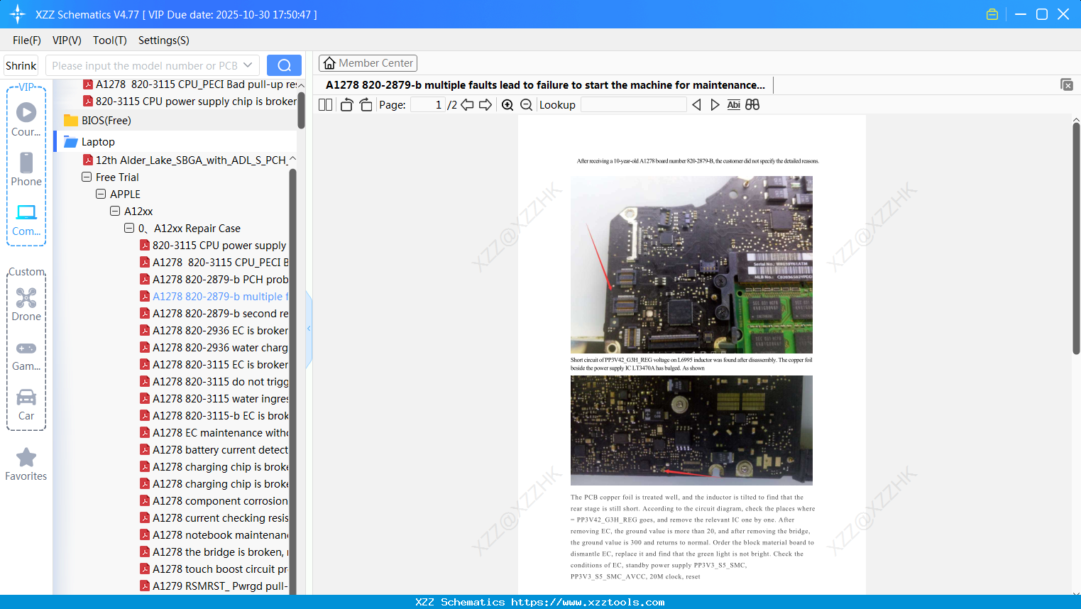 Laptop Apple A1278 820-2879-b Multiple Faults Lead To Failure To Start The Machine For Maintenance